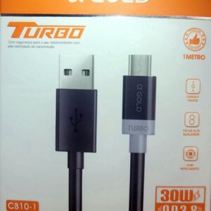 cabo micro usb gold