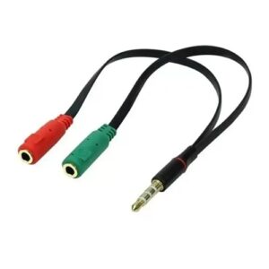 cabo adaptador y p2 macho e 2xp2 femea
