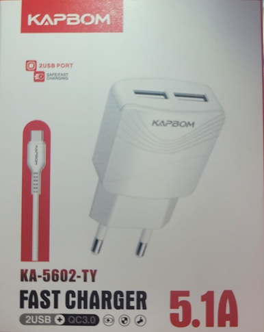 carregador kapbom tipo c com cabo