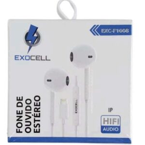 fone de ouvido com fio p/ iphone exocell