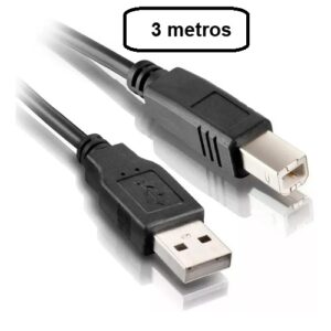 cabo usb para impressora 3 metros